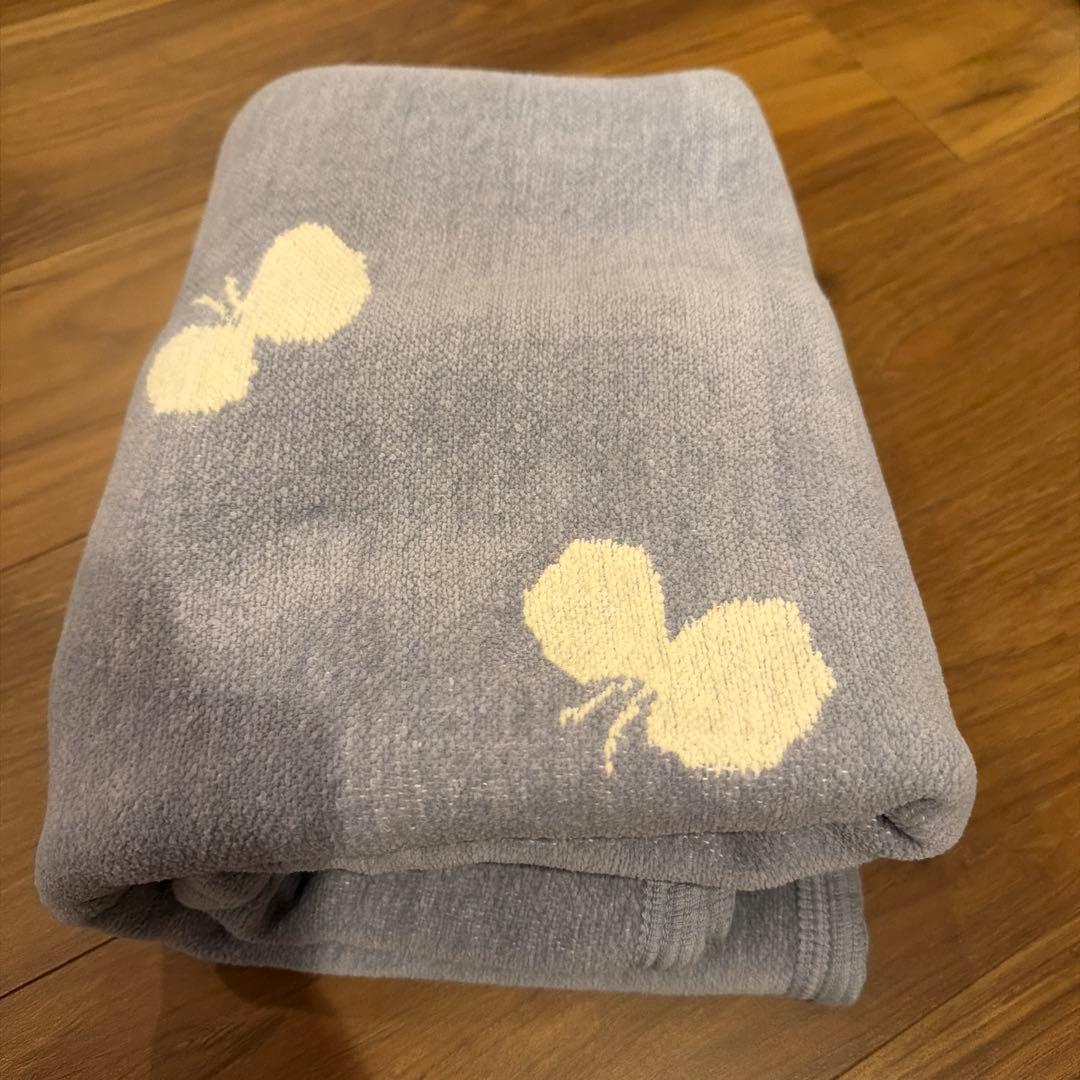 KLIPPAN グレー バタフライ柄 ブランケット