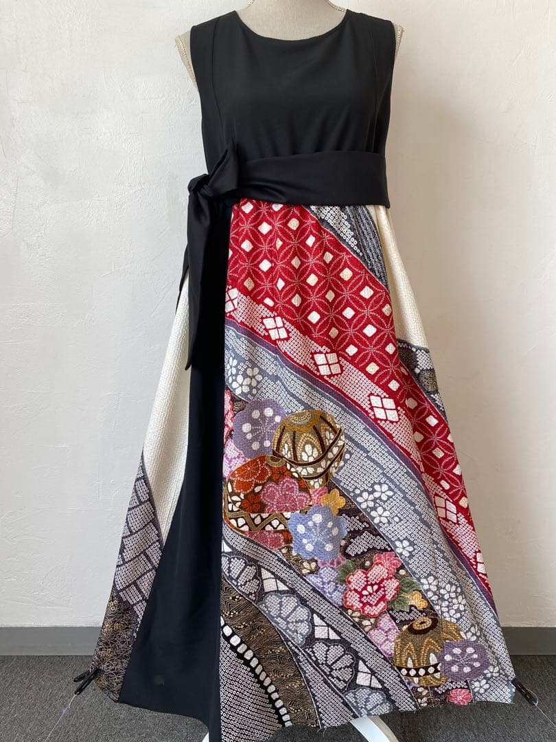 3281 着物　リメイク　ドレス　ワンピース