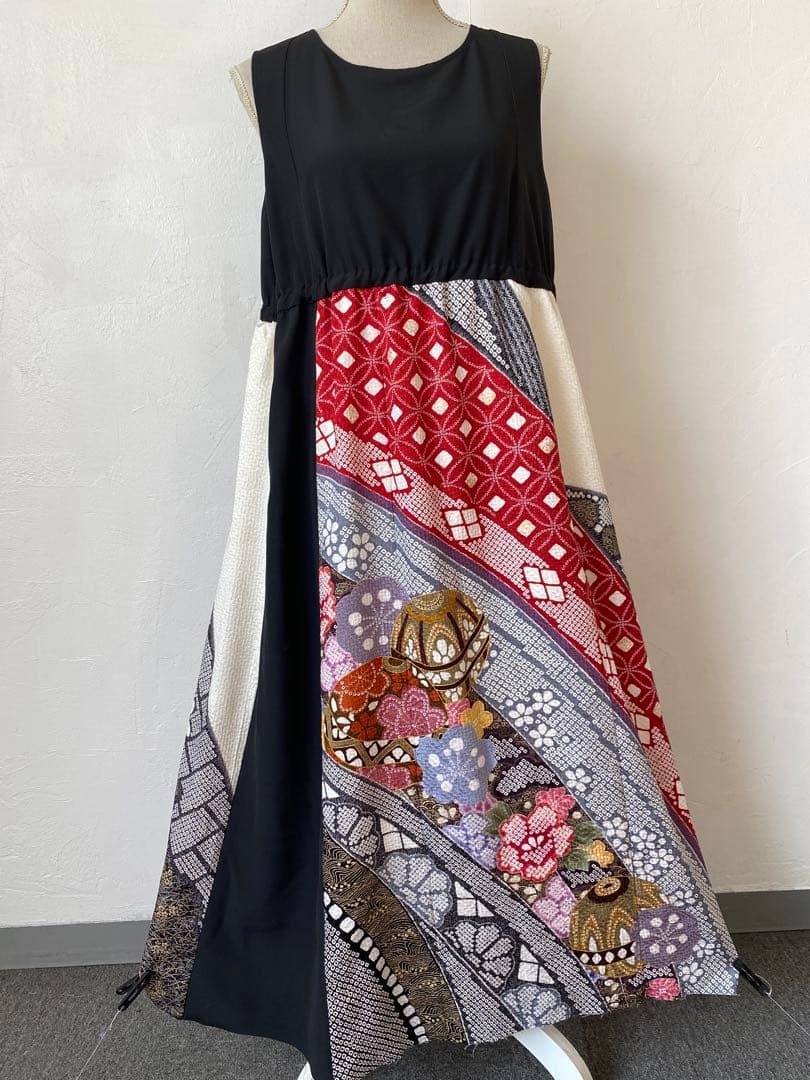 3281 着物　リメイク　ドレス　ワンピース