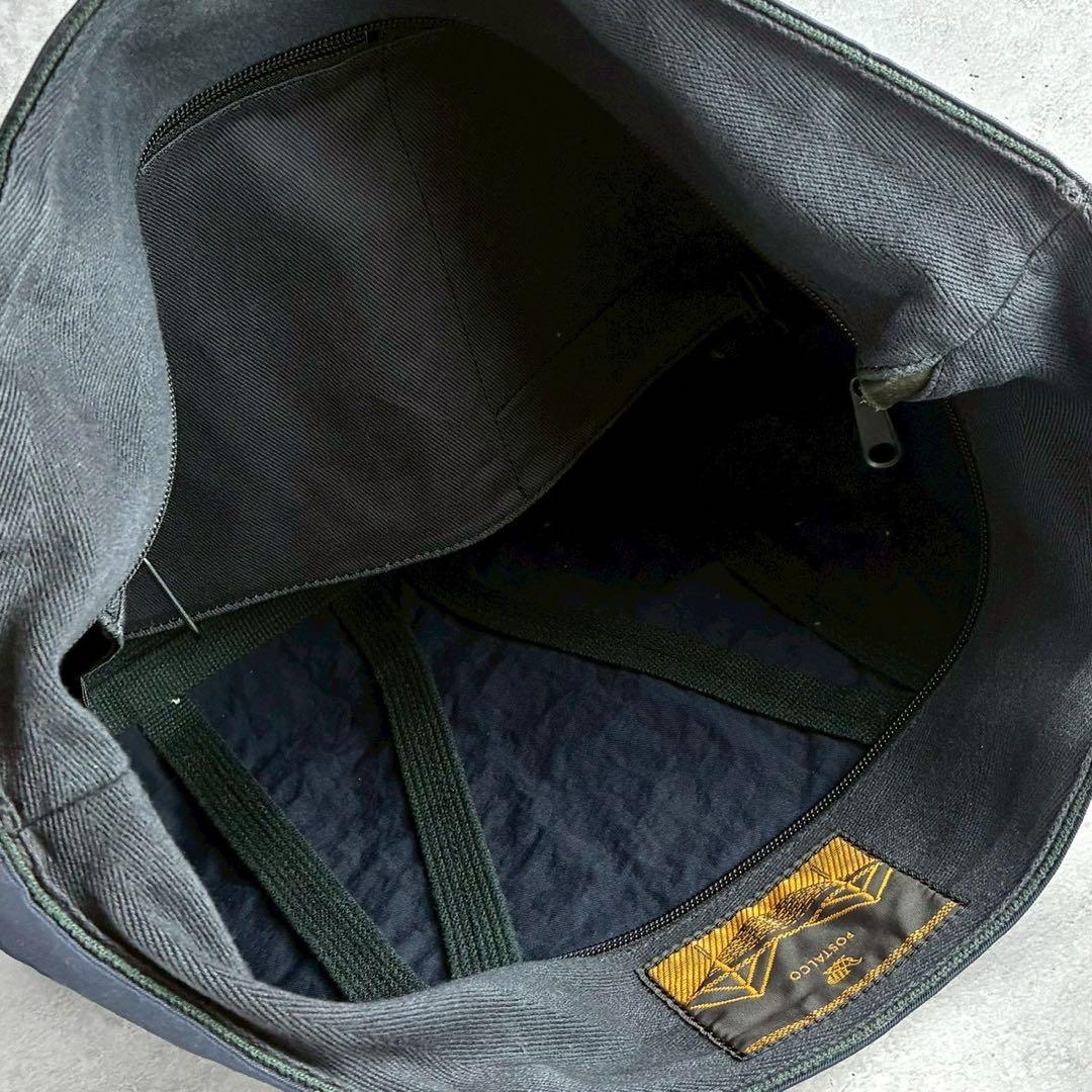 【希少】ポスタルコ トートバッグ BW ブリッジバッグ 肩掛け A4可 ブラック