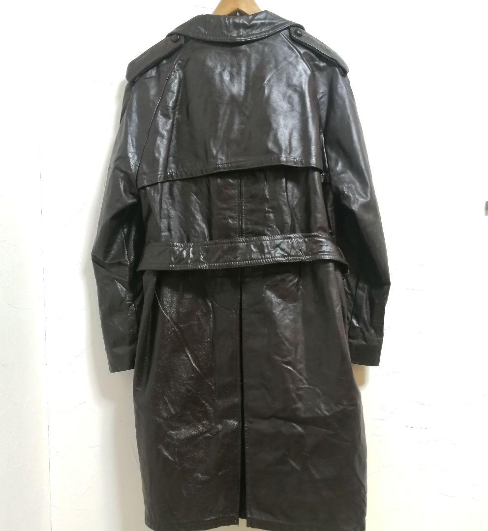 70s カウレザーコート　USA製 ウエスタン ヒッピー　ロングコート