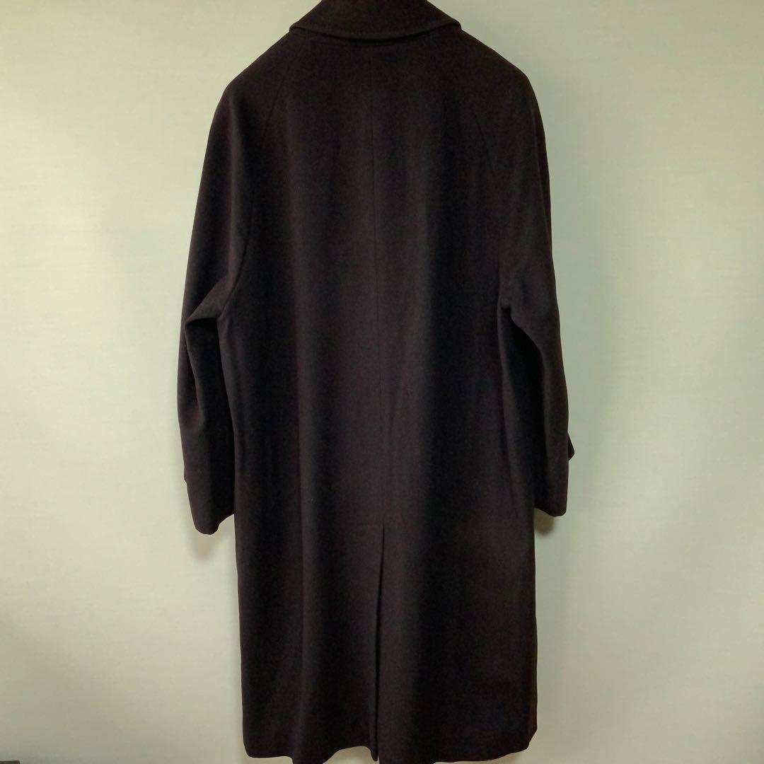 BEAMS F 英国製 バルカラーコート 38 カシミヤウール ブラウン