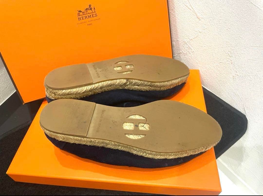 HERMES エルメス エスパ ドリーユHマーク ローファー最終お値引き