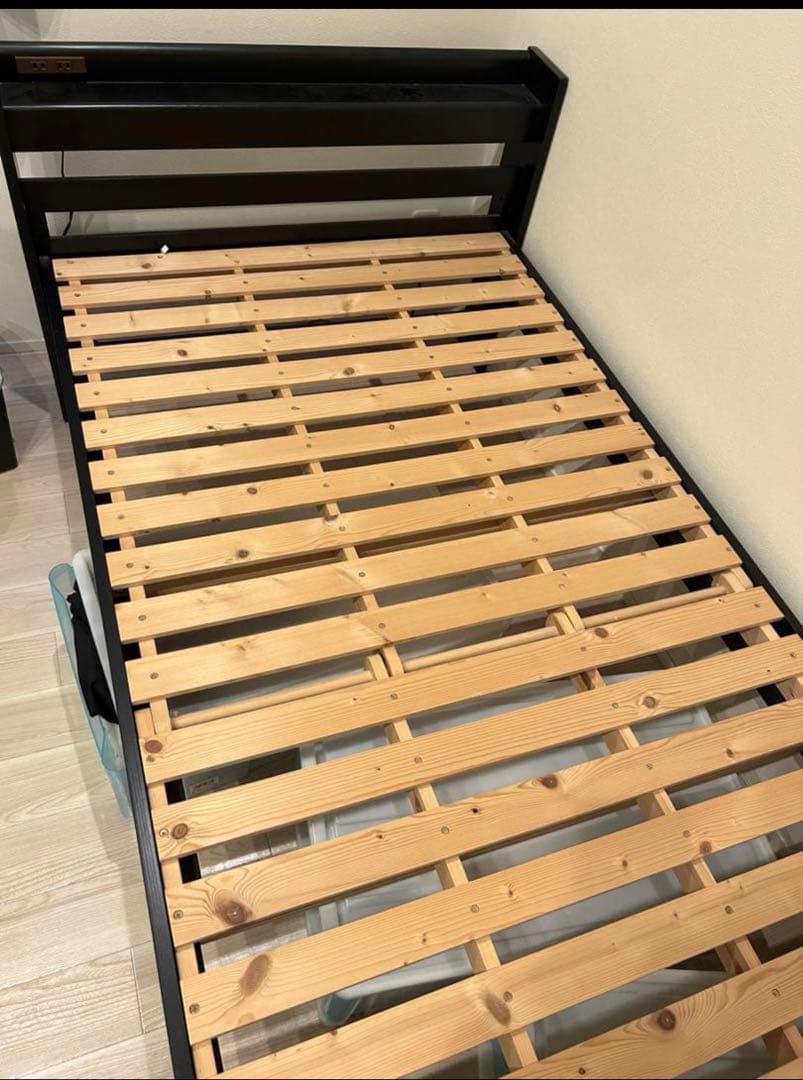 木製すのこベッド 電源コンセント付き