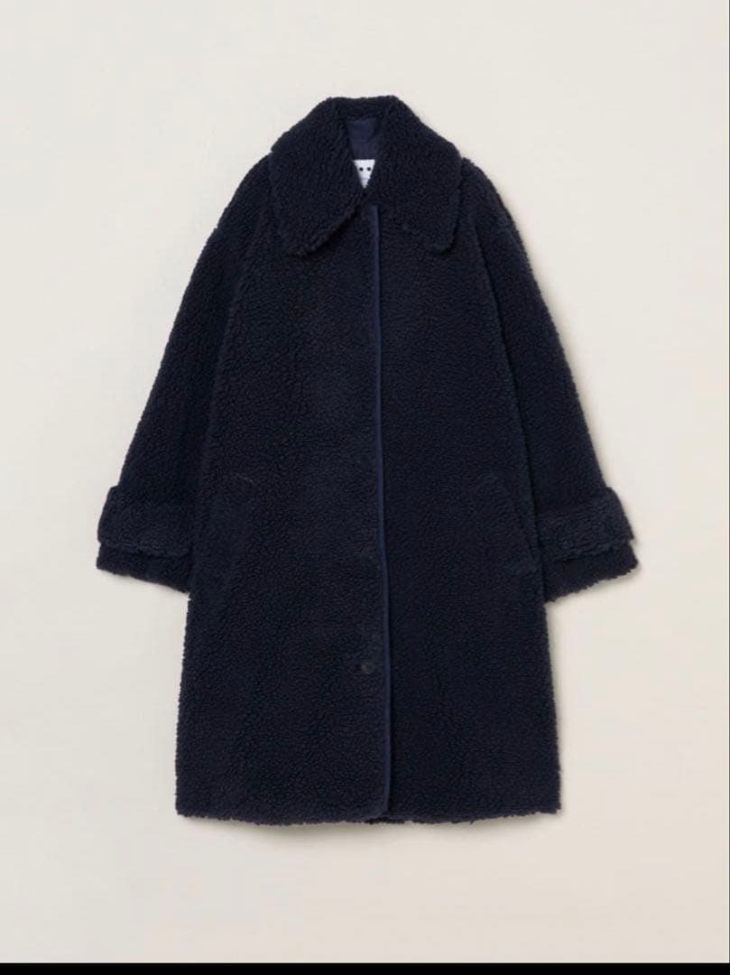 three dotsエコペルボア ロングコート