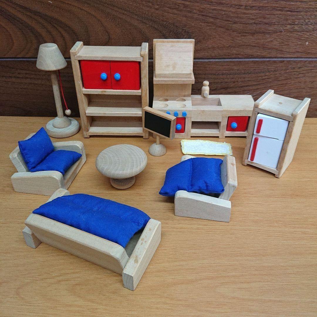 ボーネルンド マイドールハウスセット 箱・人形・家具付き 知育玩具 木