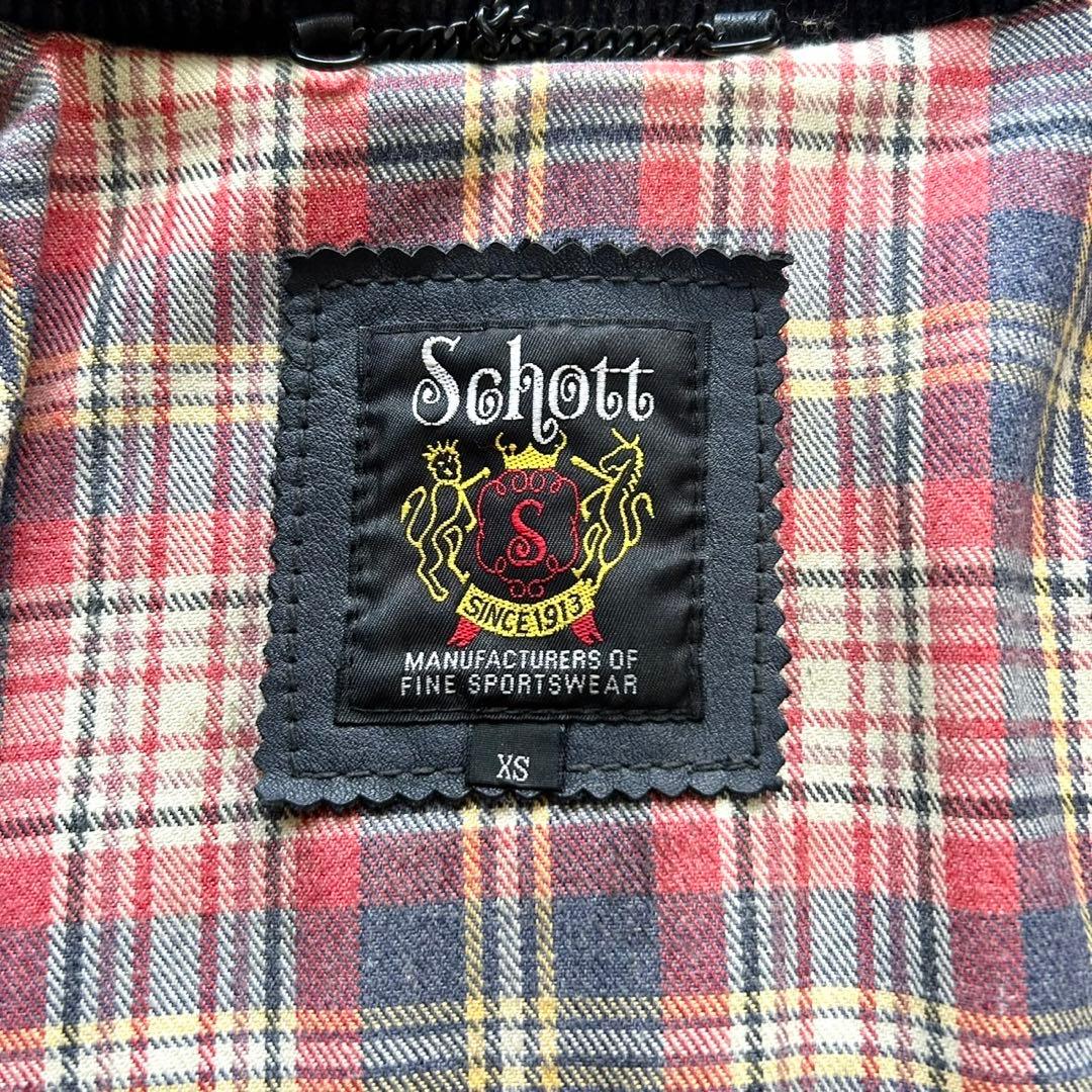 希少色　ショット　シングルライダースジャケット　牛革　グレーネイビー　S相当