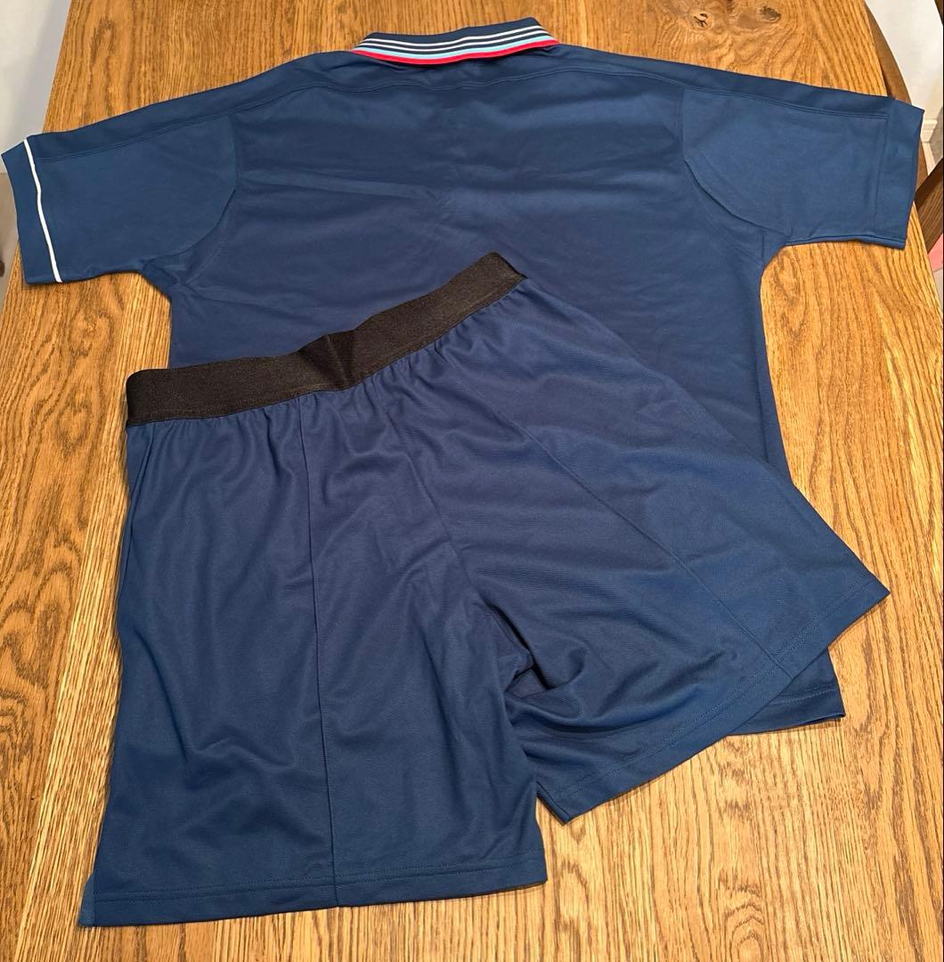 ASICS ポロシャツとショートパンツ　上下セット M ネイビー