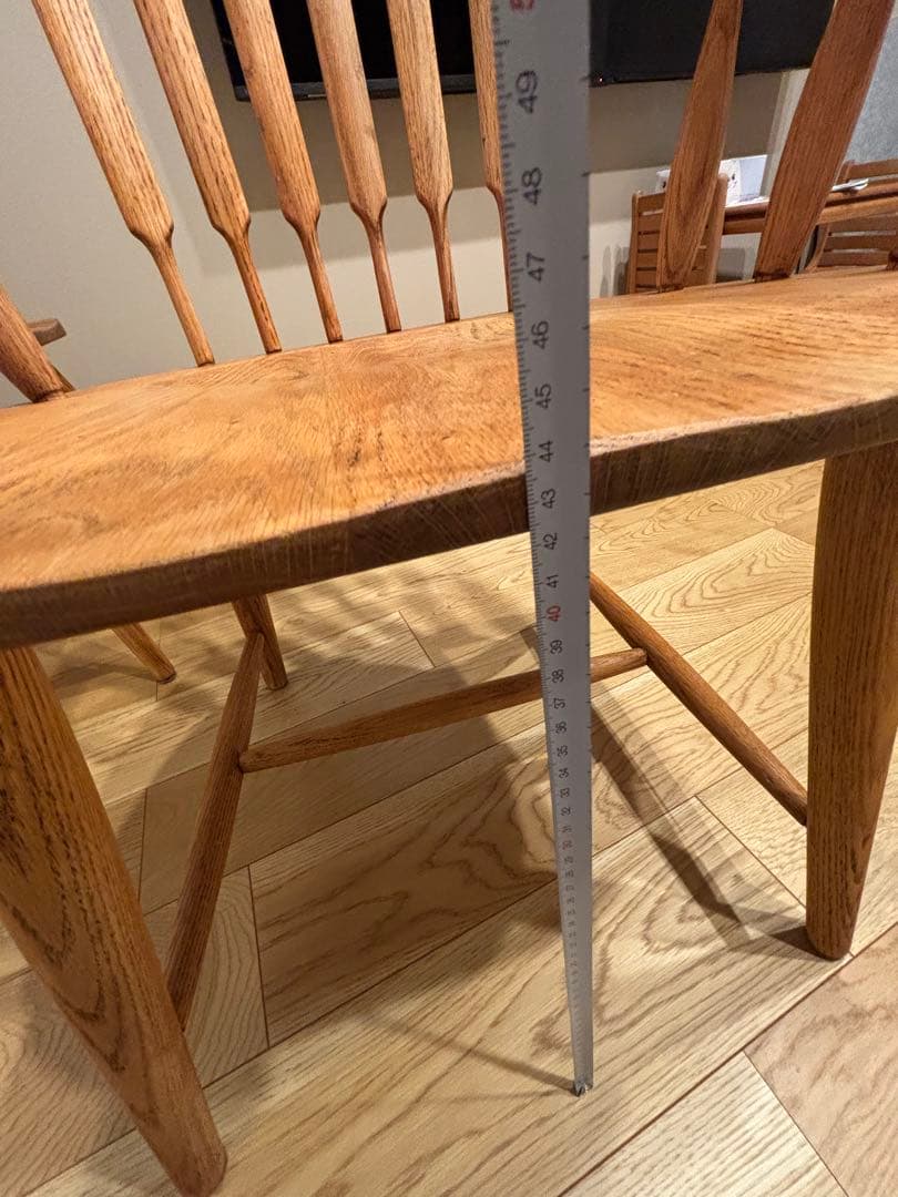 希少　アメリカ製　ダイニングチェア　アームチェア　ウィンザーチェア　剥離