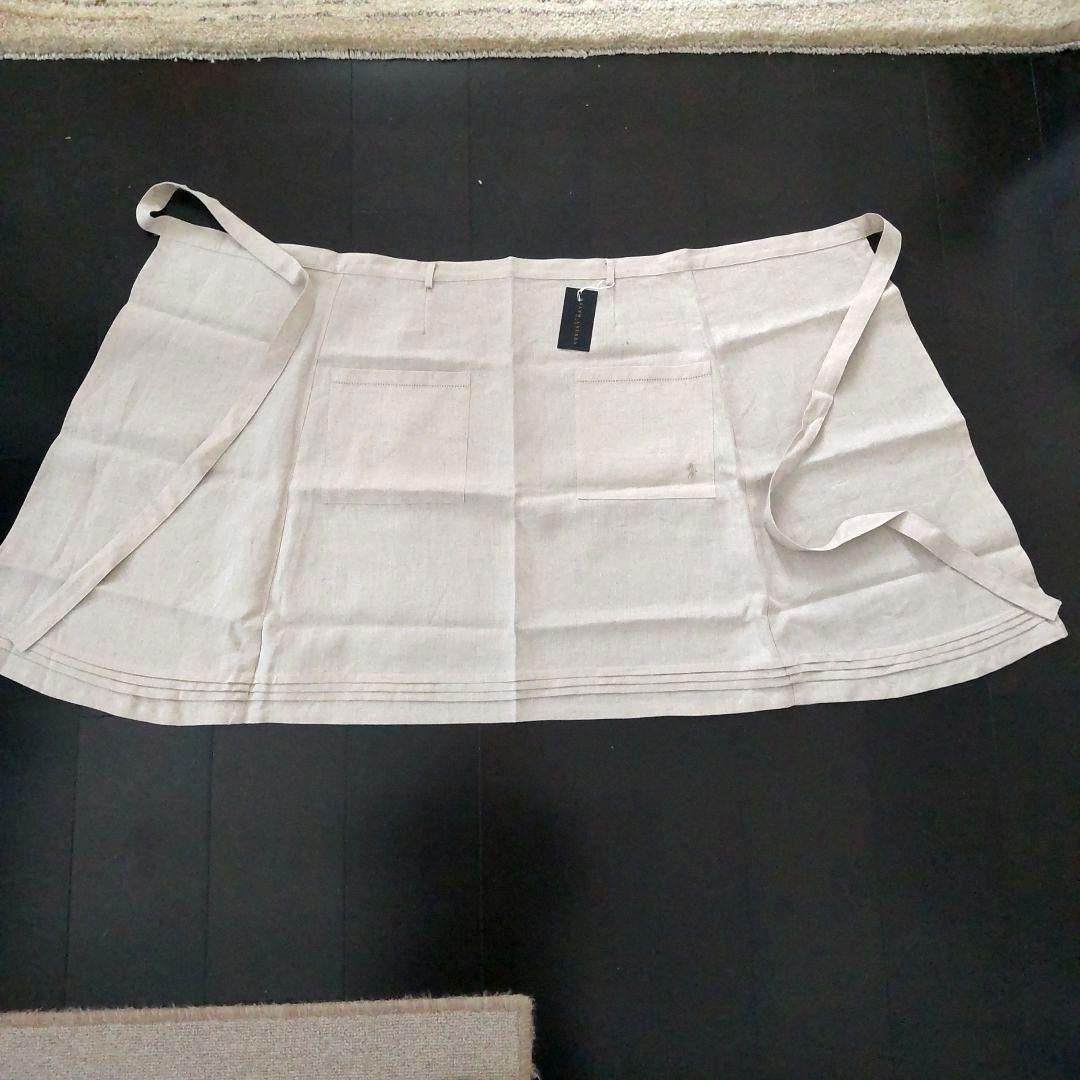 【新品】Ralph Lauren  麻ベージュエプロン