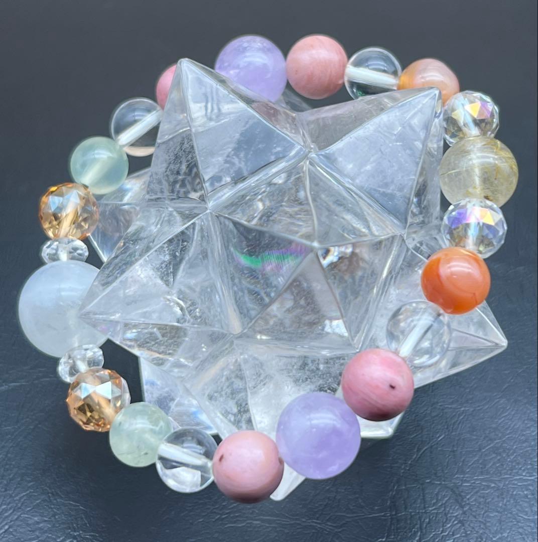 天然水晶 アステロイド マカバスタークリスタル 神聖幾何学多面カット12ポイント