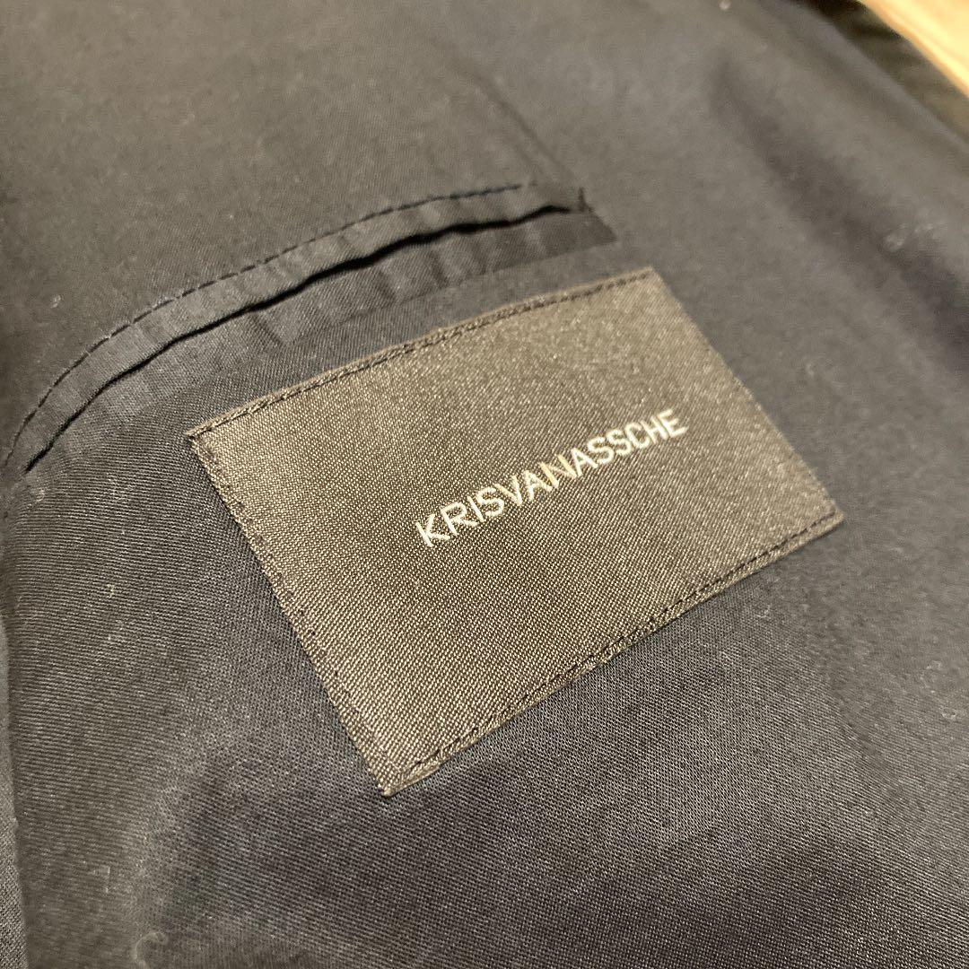 クリスヴァンアッシュ　ステンカラーコート　ブラック