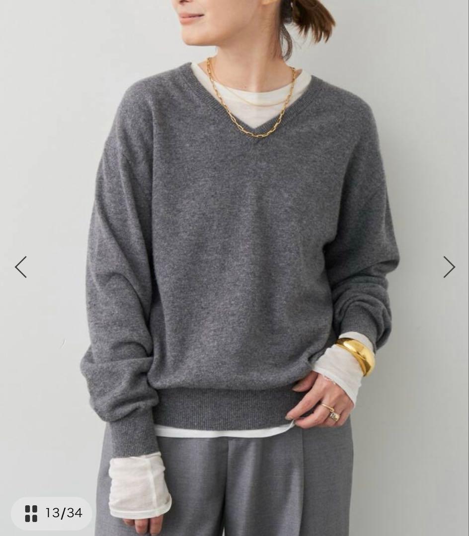 ドゥーズィエムクラス☆Charlotte Vネック プルオーバー