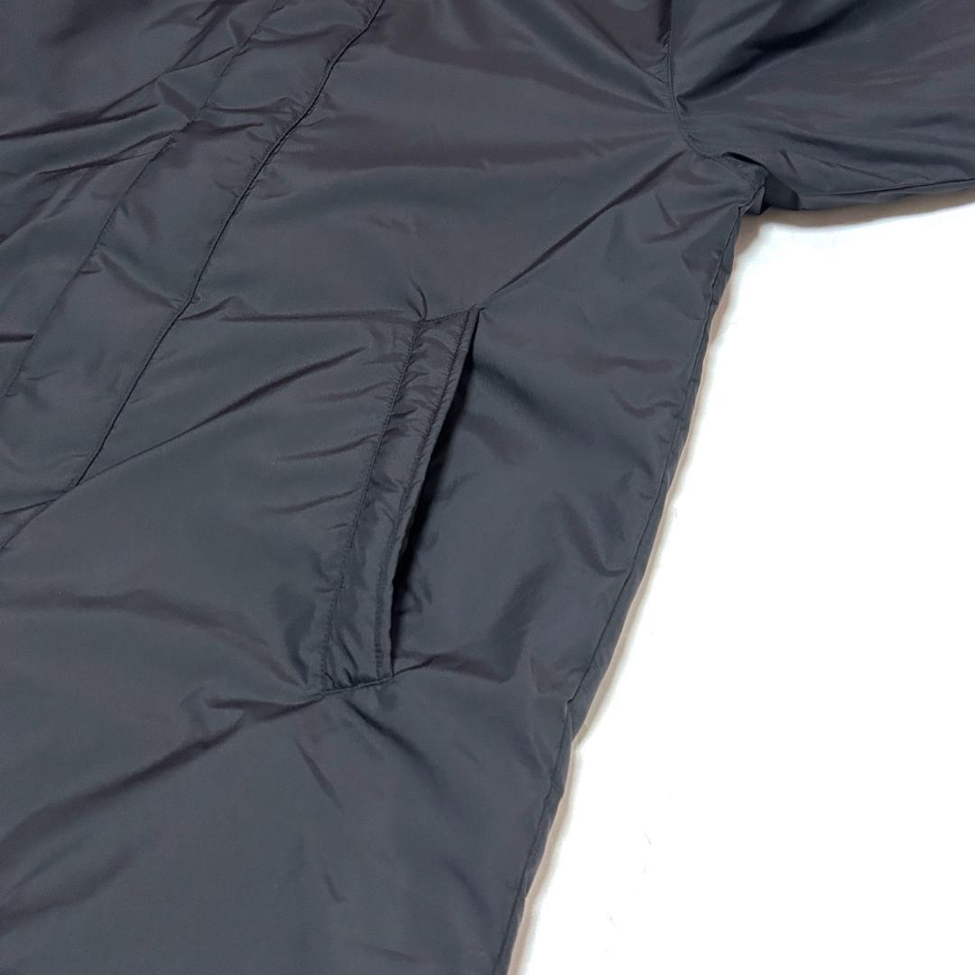 新品　ADIDAS　XLサイズ　ロング ボアコート　ベンチコート　ブラック