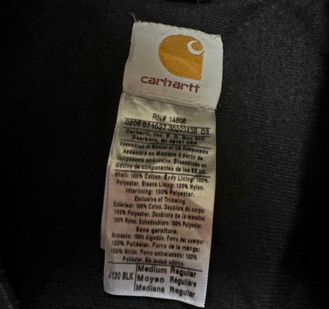 y*1様 【USA製】carhartt アクティブジャケット 墨黒