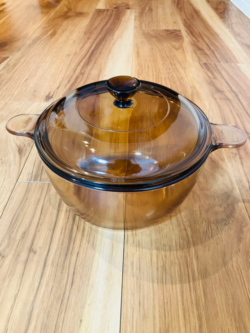 コーニング ビジョン ガラス鍋 2点セット 18cm両手鍋 12cm片手鍋