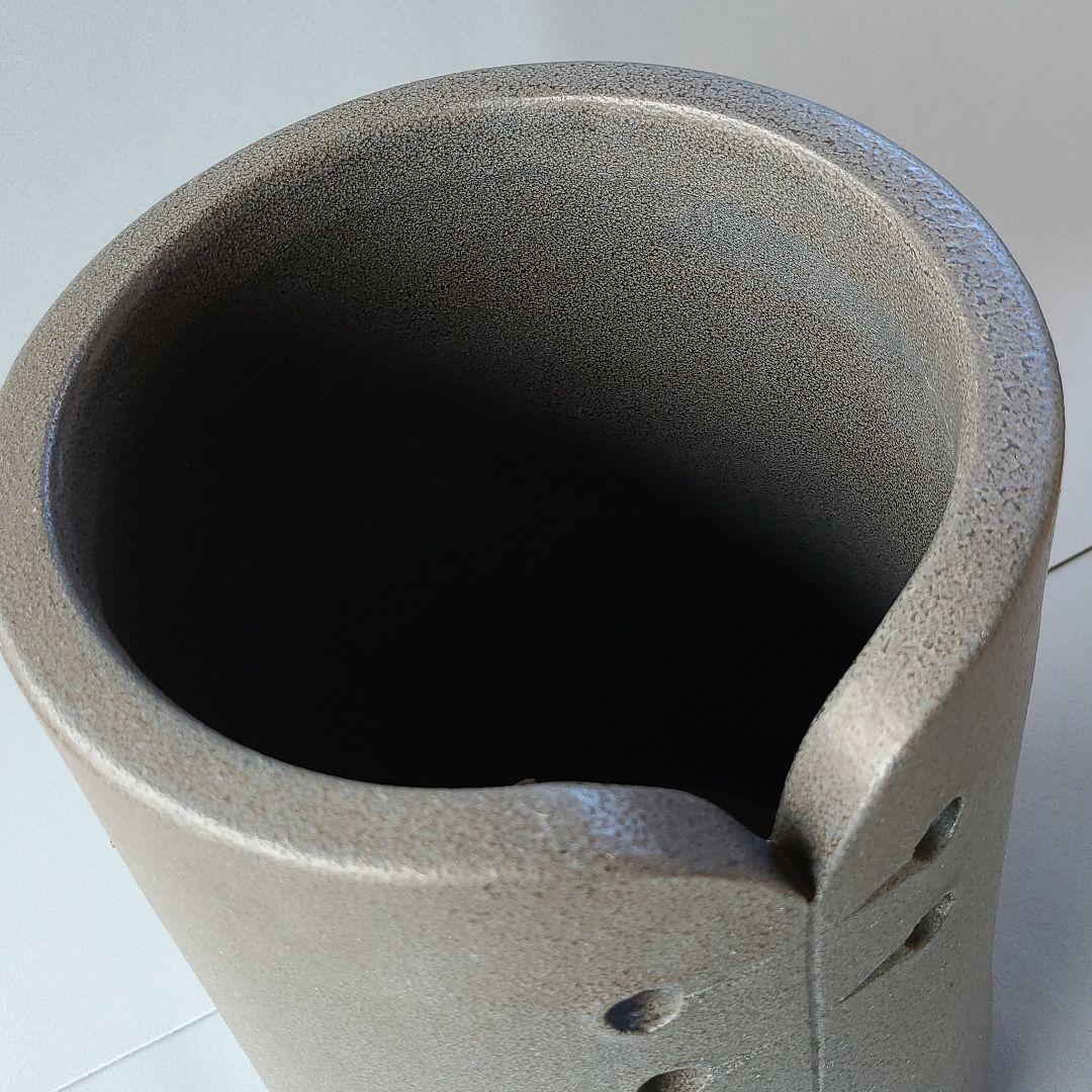 訳あり出品⤵️信楽焼 結び 傘立て  高さ４５cm