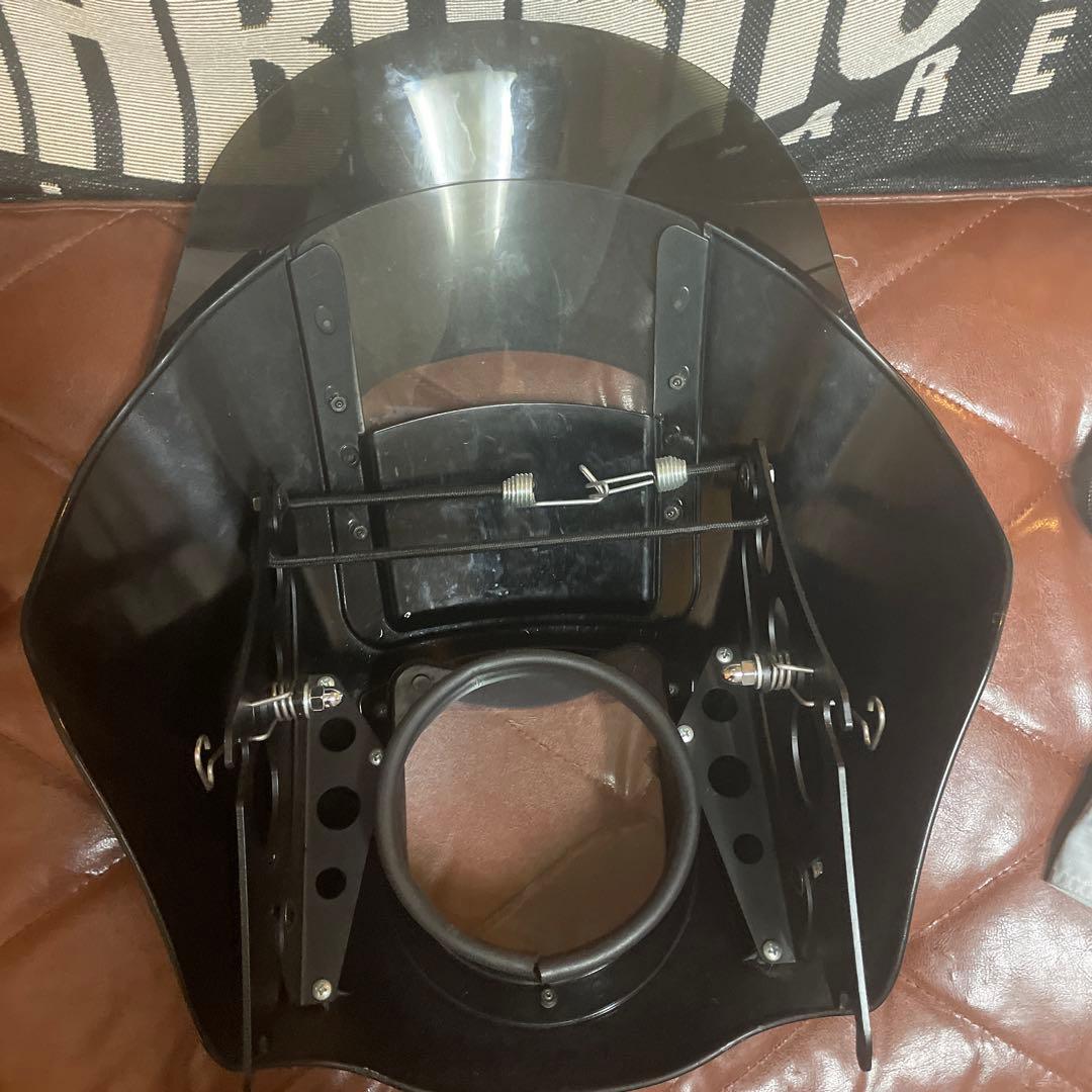 U*U様 ハーレー純正デタッチャブルクウォーターフェアリング　ビビットブラック