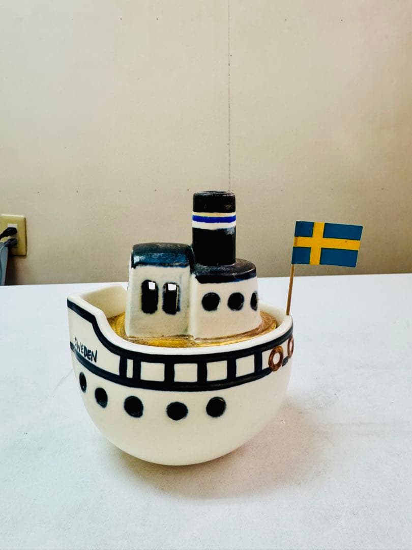 リサ・ラーソン 陶器 グスタフスベリ ボート クジラのおまけ付き