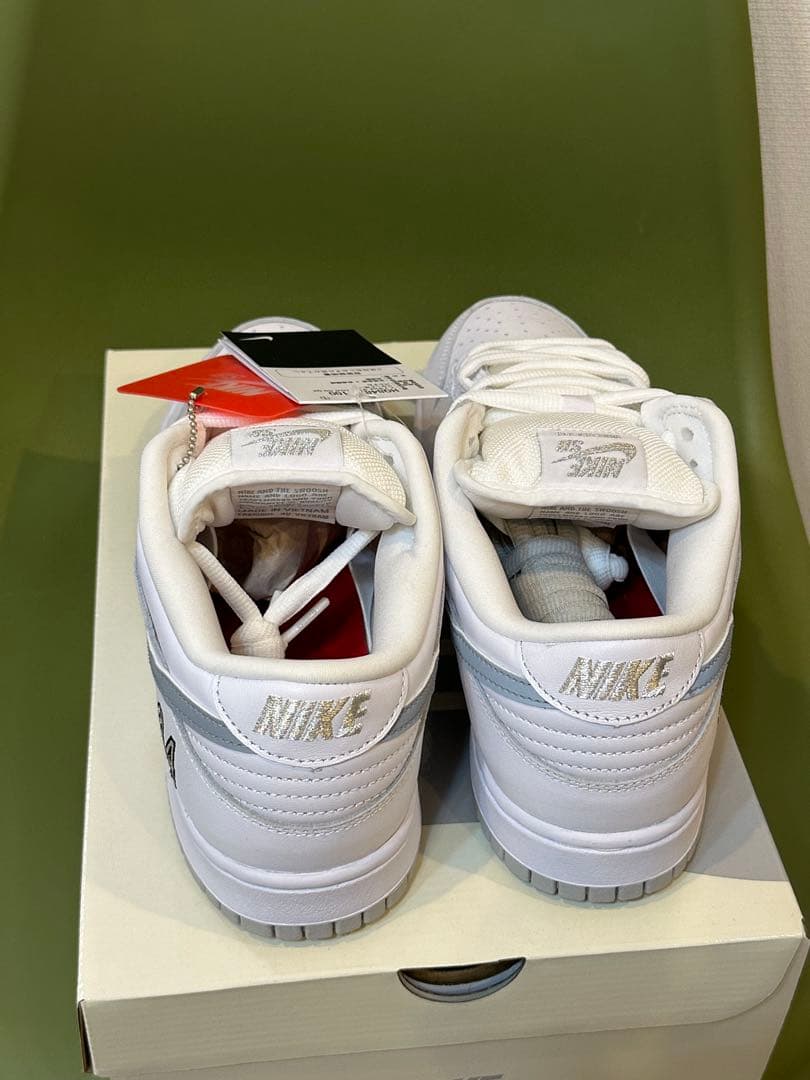 Supreme × Nike SB Dunk Low White 27.5cm