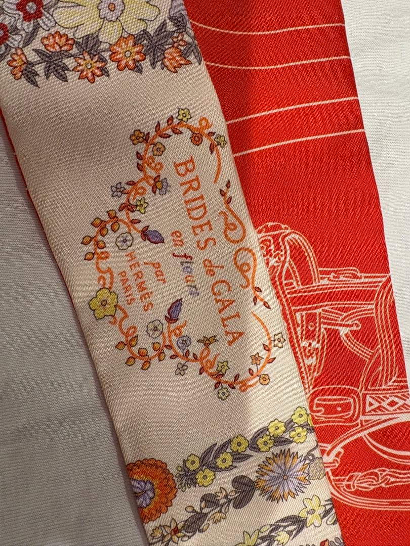 エルメス ツイリー　ブリッド・ドゥ・ガラ・アン・フルール