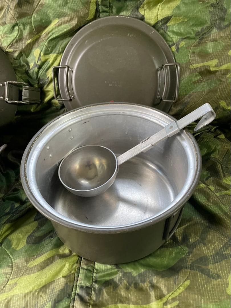 【米軍実物】米軍 軍用アルミ製 鍋