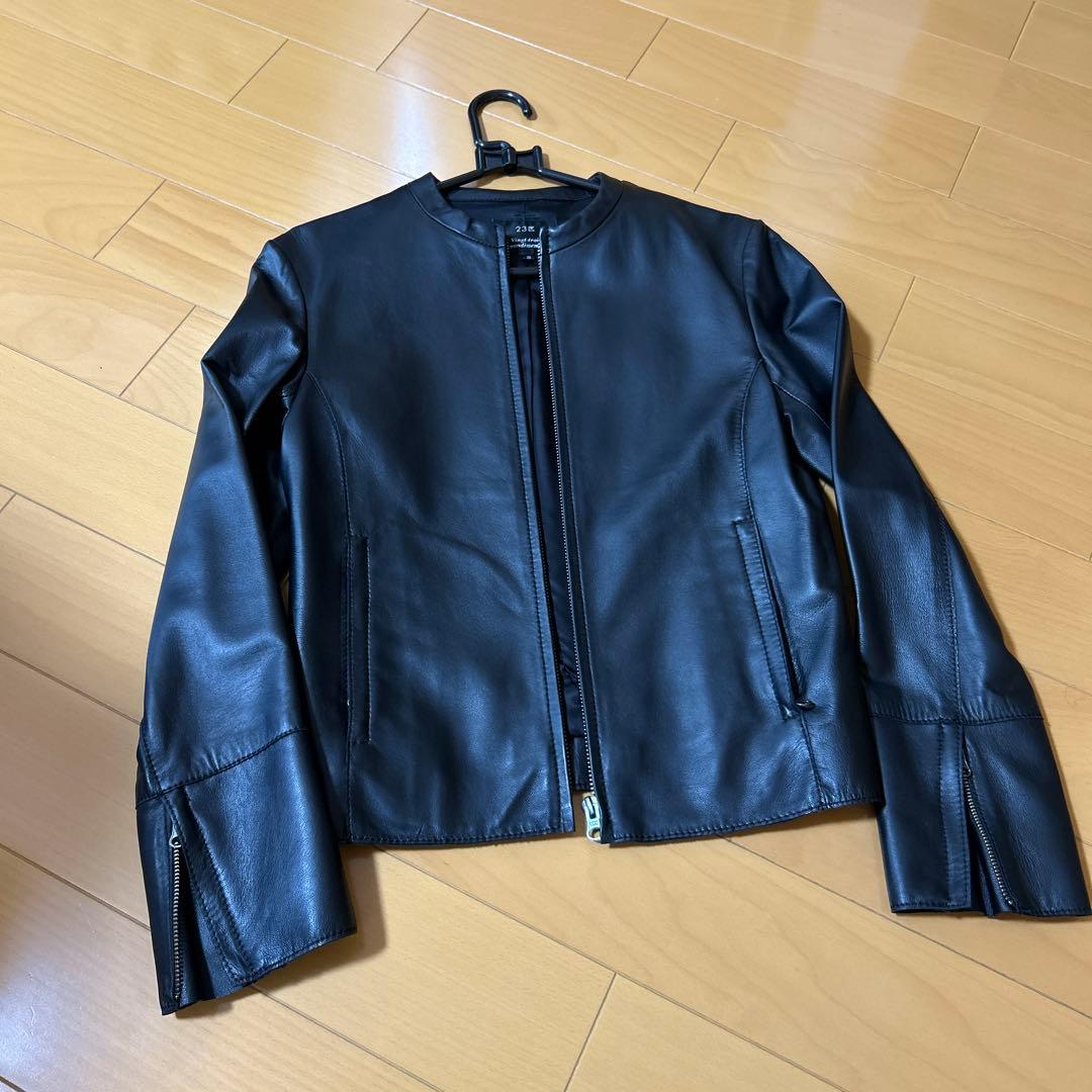 【KKK美品】23区 シープレザージャケット