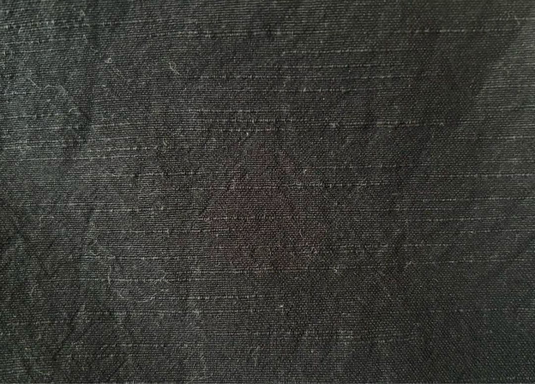 sale＊ヤンマ産業　会津木綿　UVネックシャツ・ベスト＊墨黒＊手洗い可