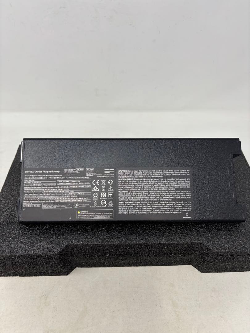 EcoFlow GLACIER専用ポータブル冷蔵庫バッテリー 298Wh容量