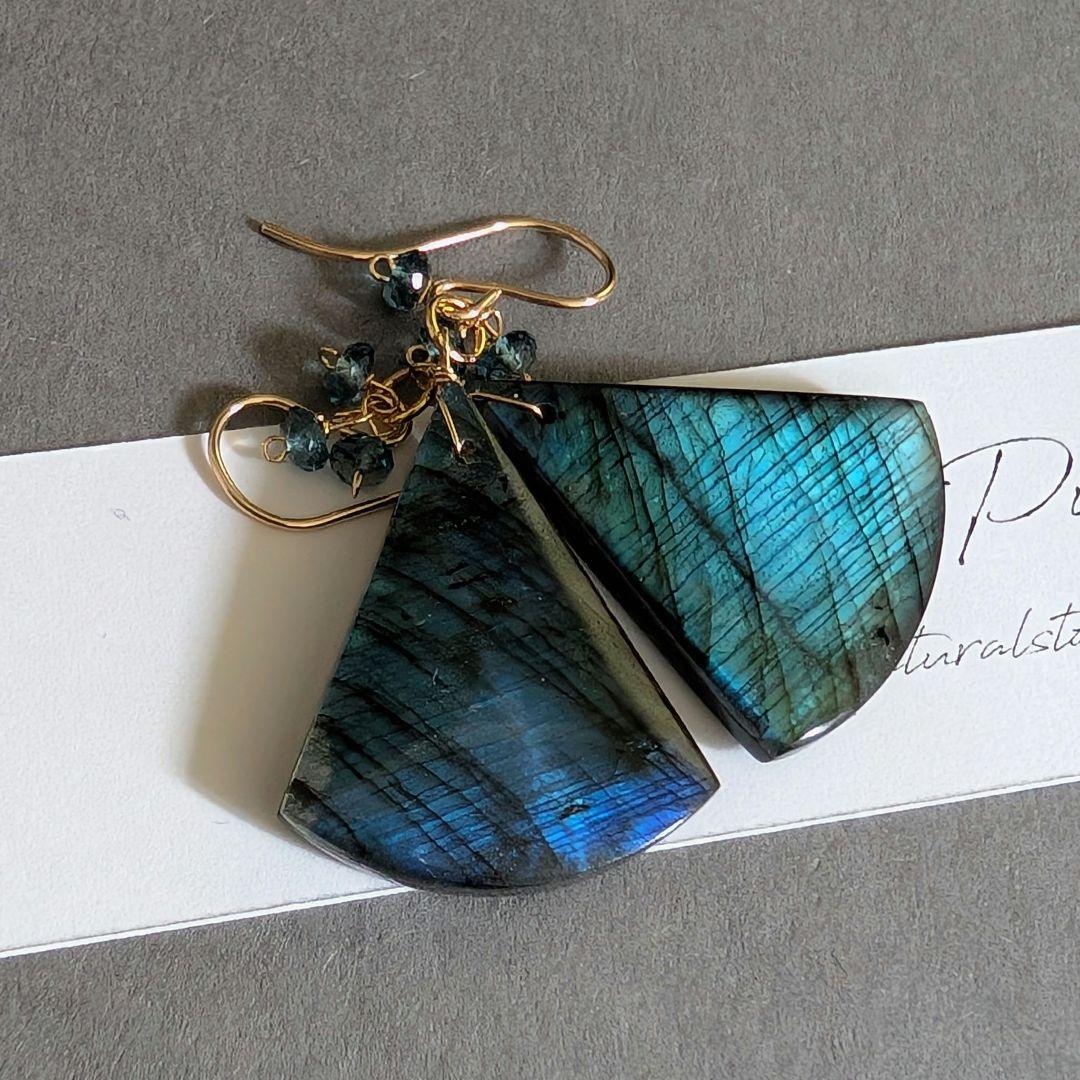 skygray様 ラブラドライト ダブレットピアス