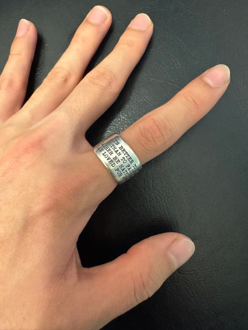 silver925 カートコバーン　リング　人差し指