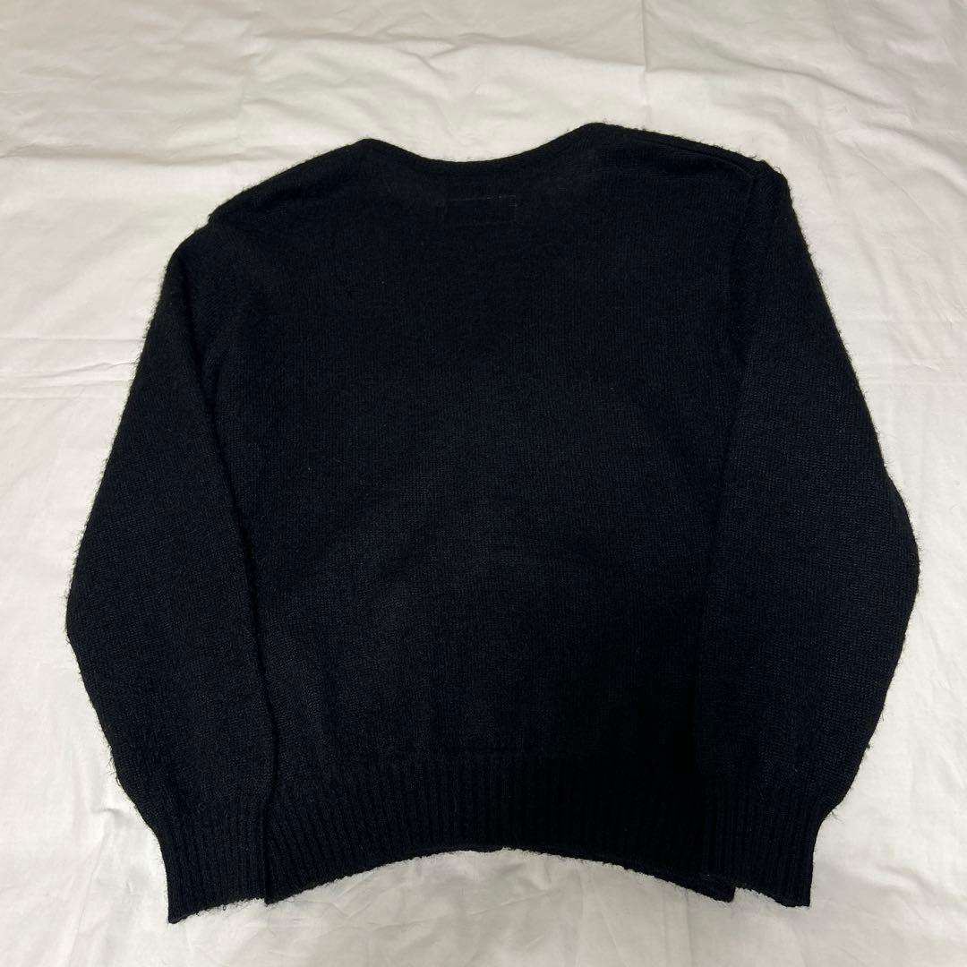 ワコマリアモヘアカーディガンブラック　S WACKOMARIA 野村訓市