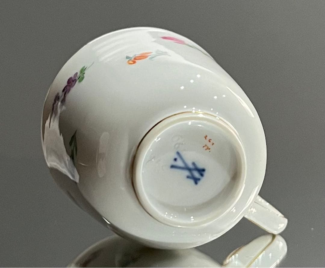 Meissen マイセン/※珍品 1級品 Aカンテ 散らし小花　カップ＆ソーサー