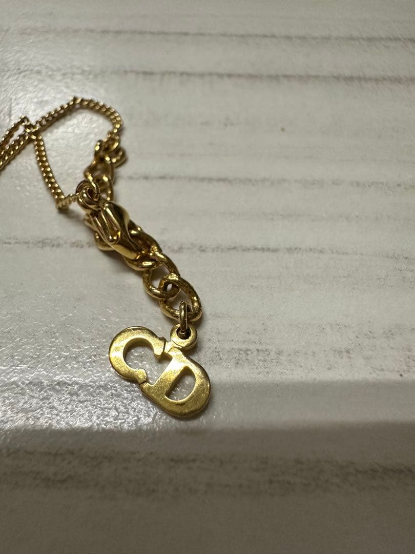 Christian Dior　ディオール　ロゴ　ゴールド　チェーンブレスレット