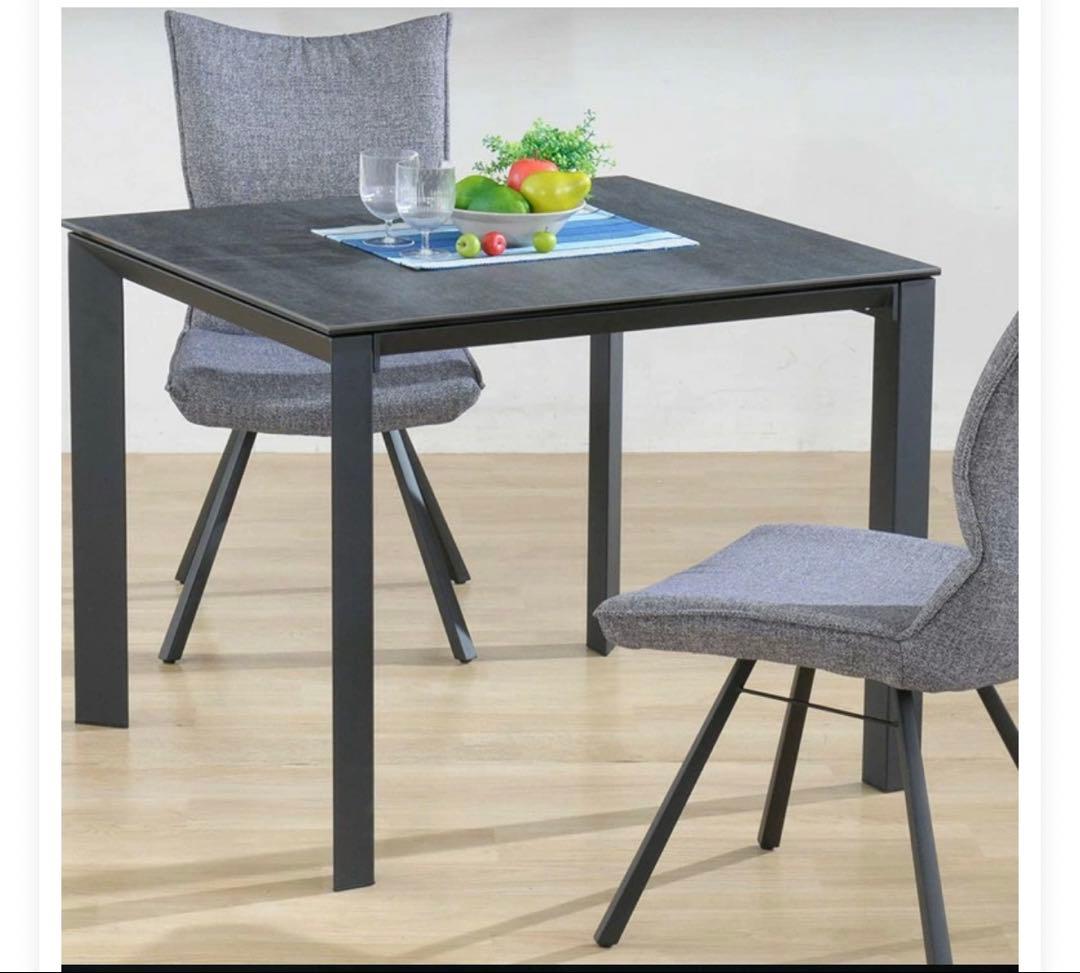 美品　セラミックダイニングテーブル　90×80