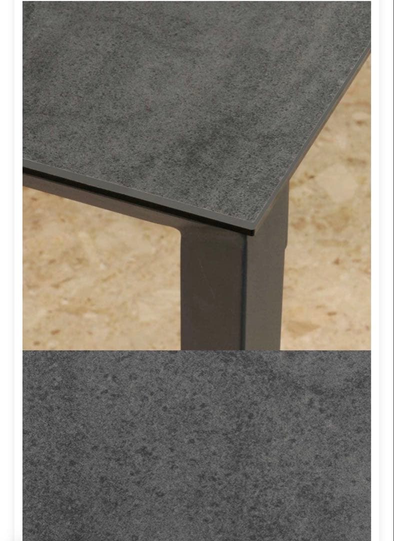 美品　セラミックダイニングテーブル　90×80