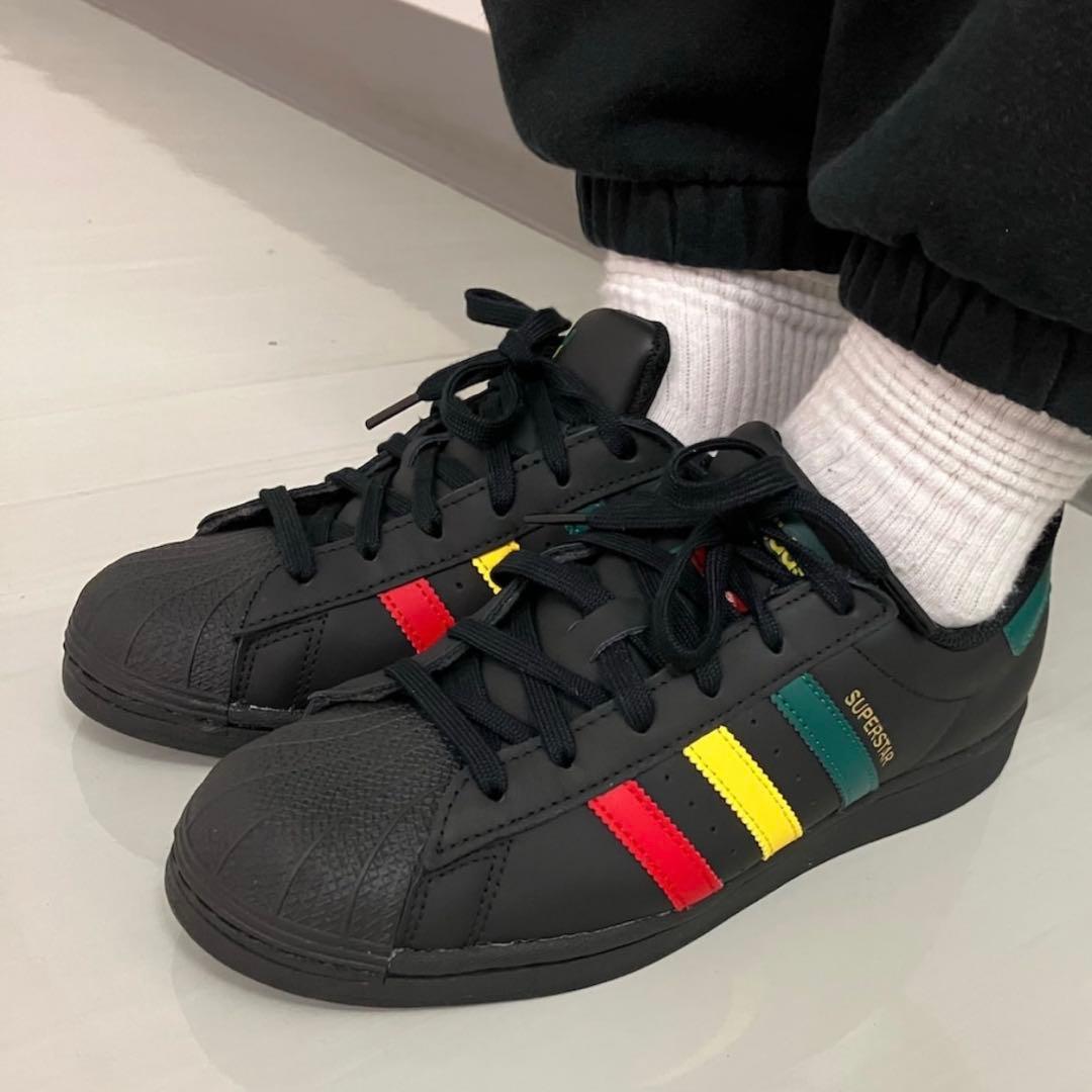 新品未使用　26㎝ アディダス　adidas スーパースター　ラスタブラック