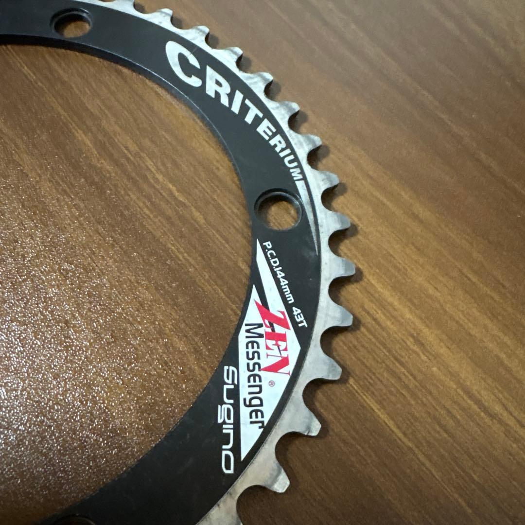 送料込み　CRITERIUM ZEN Messenger チェーンリング 43T
