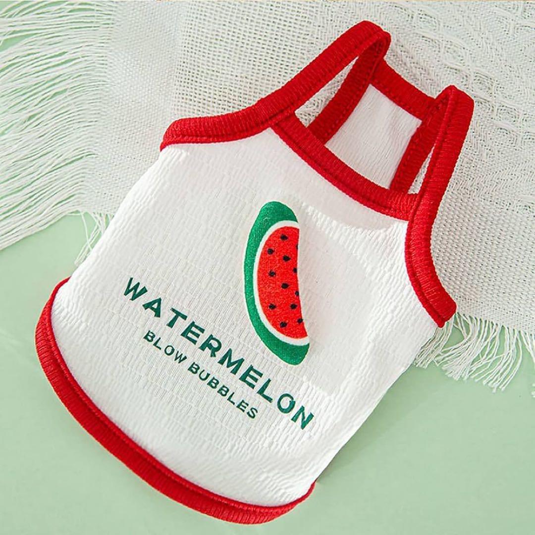 ❤️１点限り❤️スイカプリント犬用タンクトップ　Lサイズ