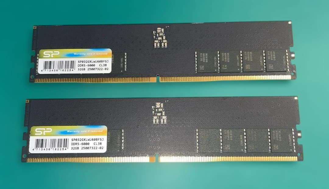 【動作品】Silicon Power DDR5 64GB (2x32GB)