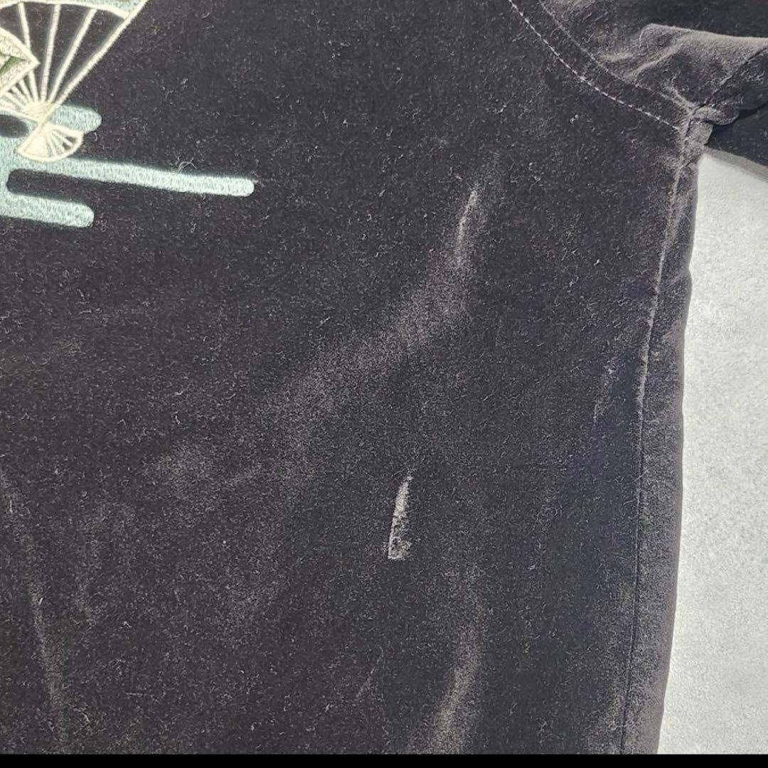 90s HOUSTON スカジャン リバーシブル　虎　龍　風神雷神