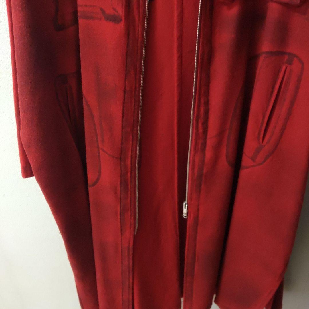 y's ロングコート　赤　21aw