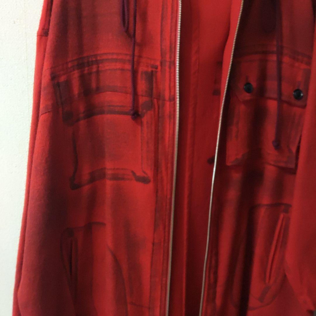 y's ロングコート　赤　21aw