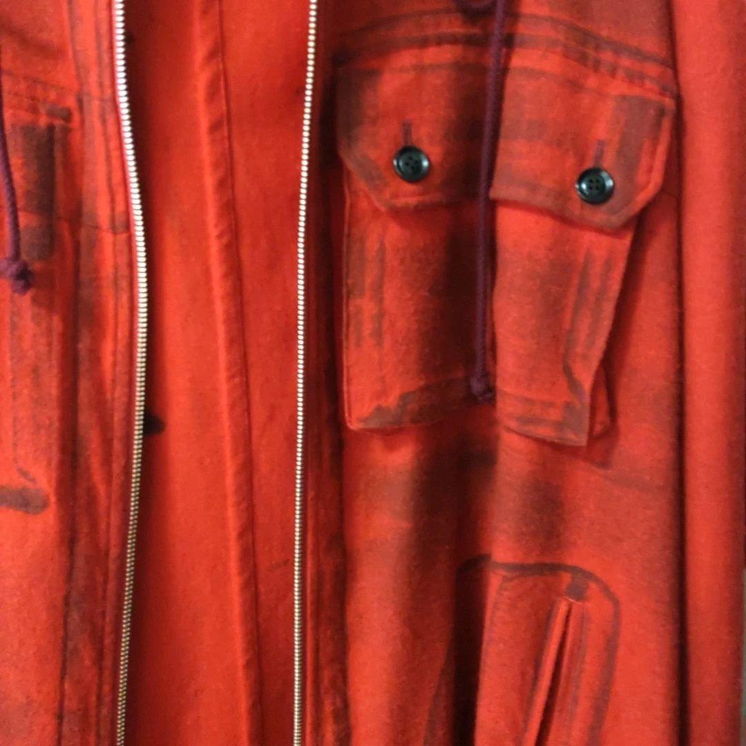 y's ロングコート　赤　21aw