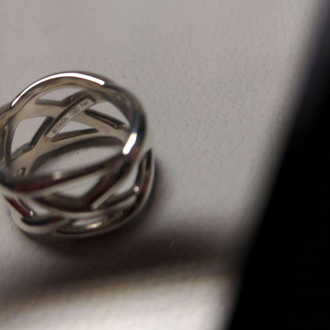 Tiffany & Co. シルバーリング 交差デザイン