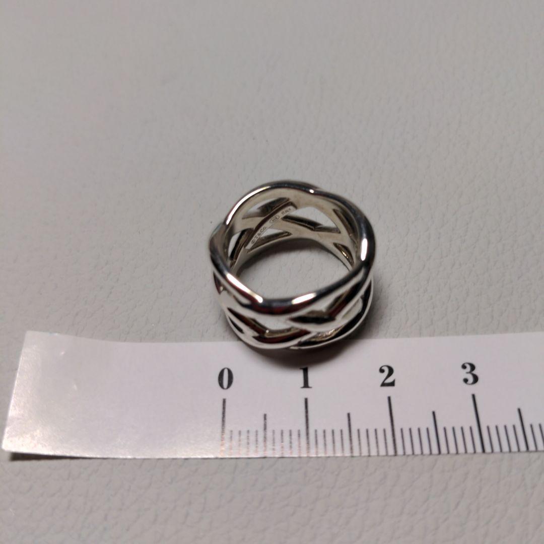 Tiffany & Co. シルバーリング 交差デザイン