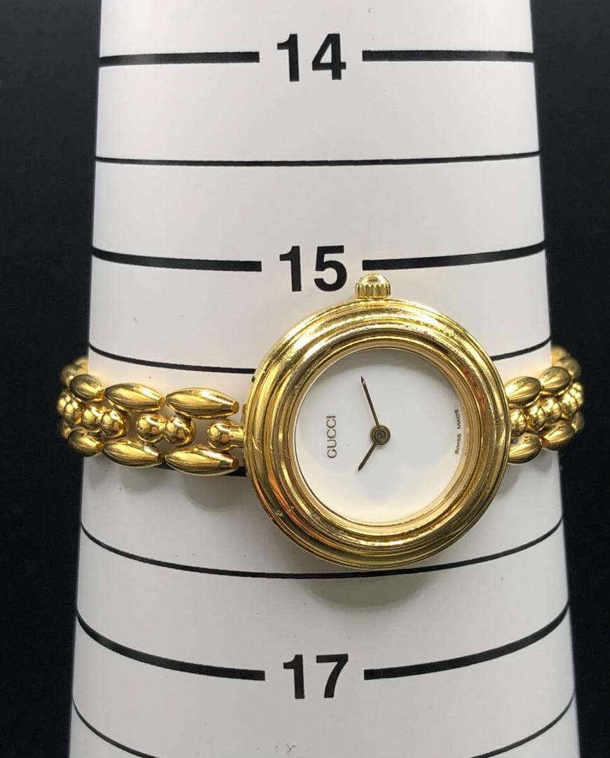【MATS-35】◆グッチ◆11/12.2◆チェンジベゼル チェーンブレス◆