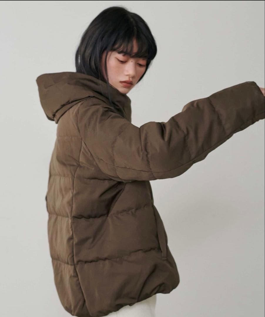 【新品】LARUTA ピーチスキンダウンフェザーコート ブラウン ラルータ