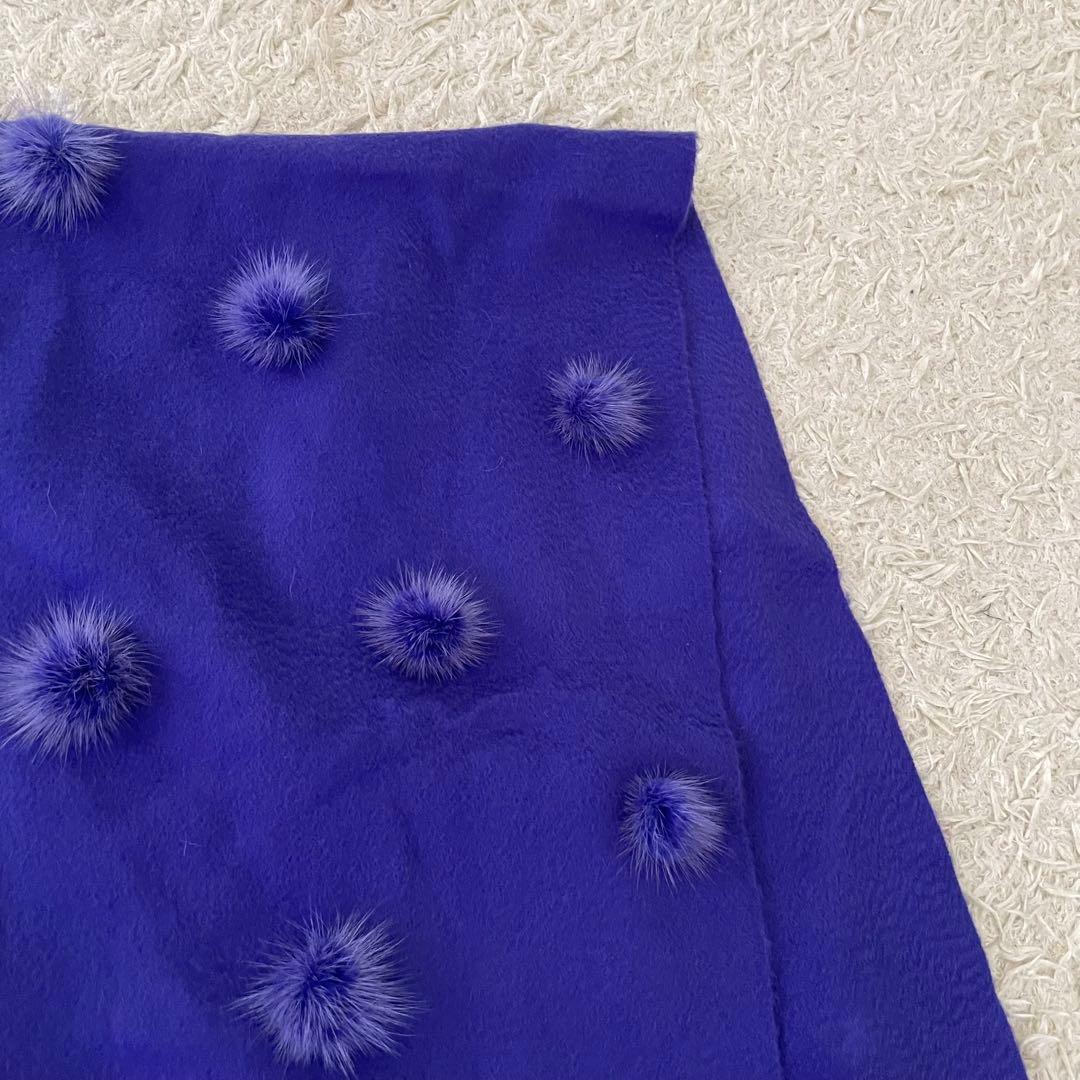 【美品】ロロピアーナ カシミヤ 100% マフラー パープル