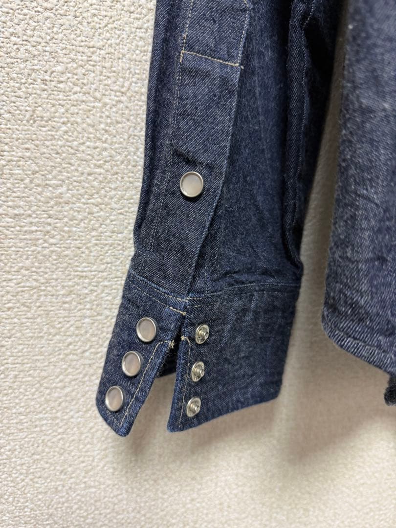 超美品 RRL ダークデニム 長袖シャツ XXL